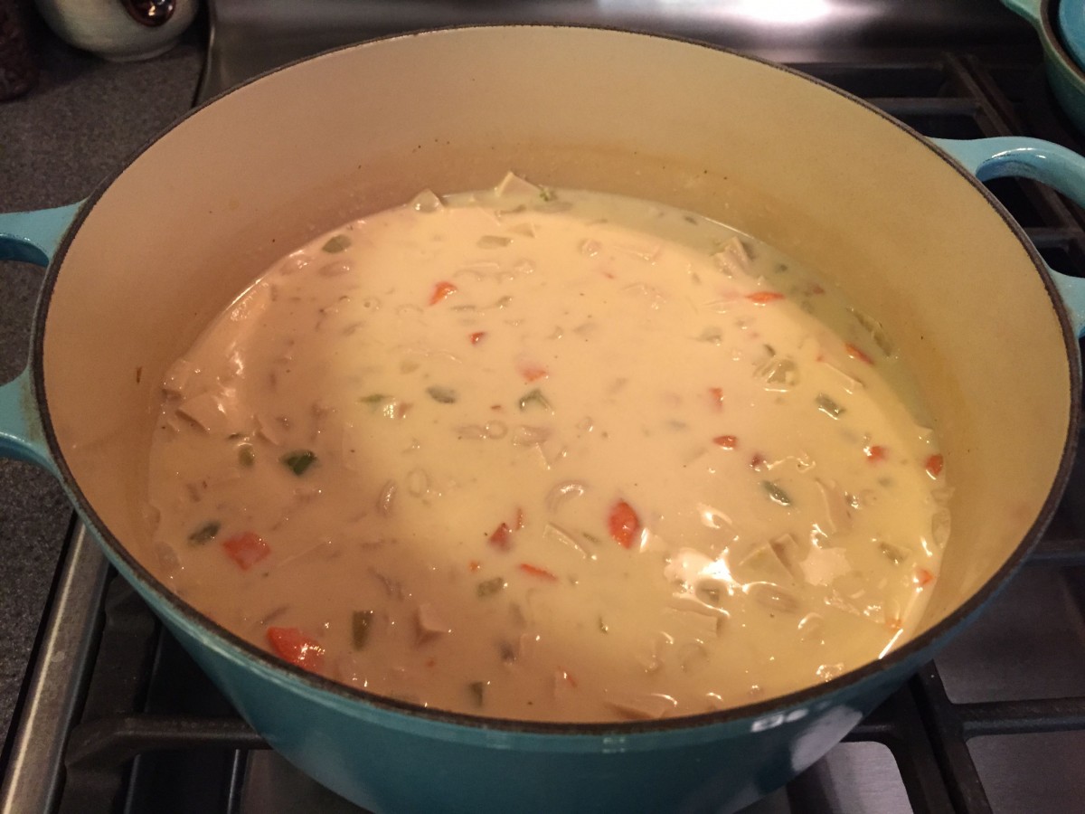 Vegan Creamy No Chicken Soup