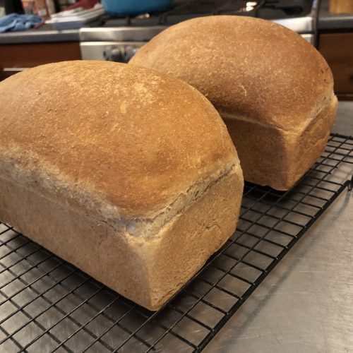 2 loaves of wheat bread