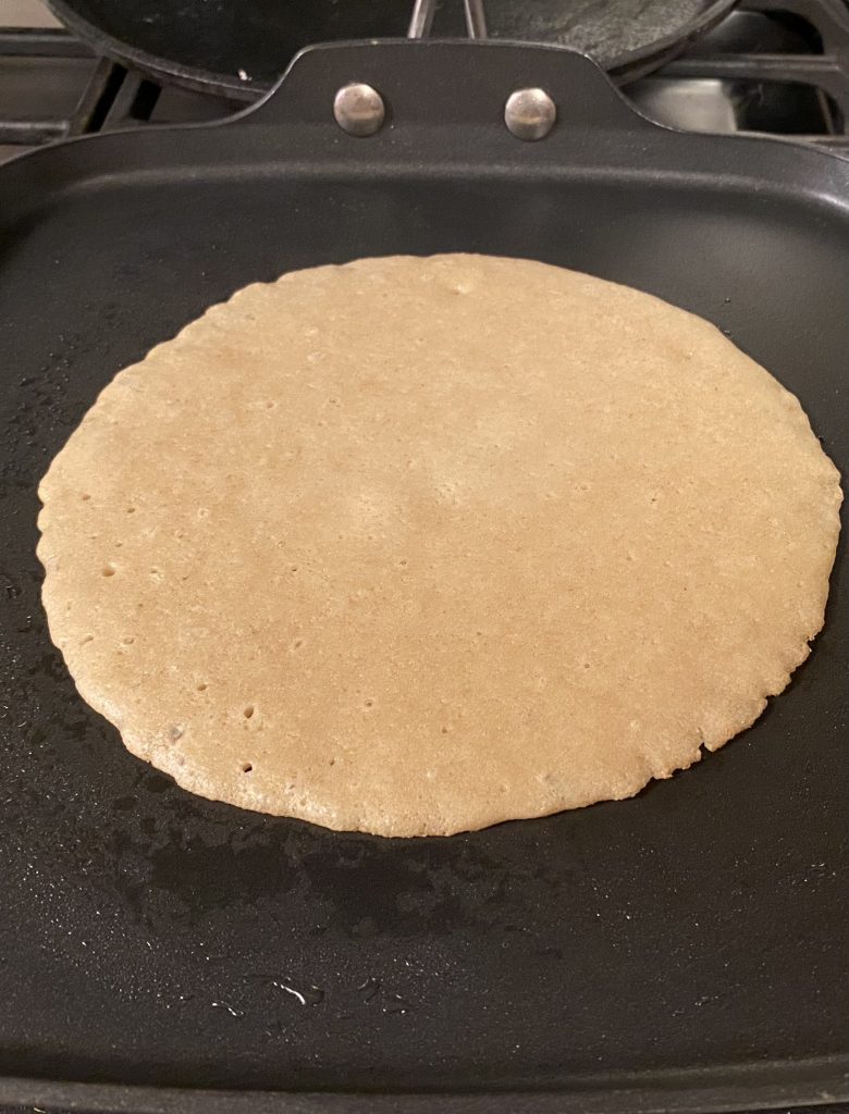 pancake ready to flip