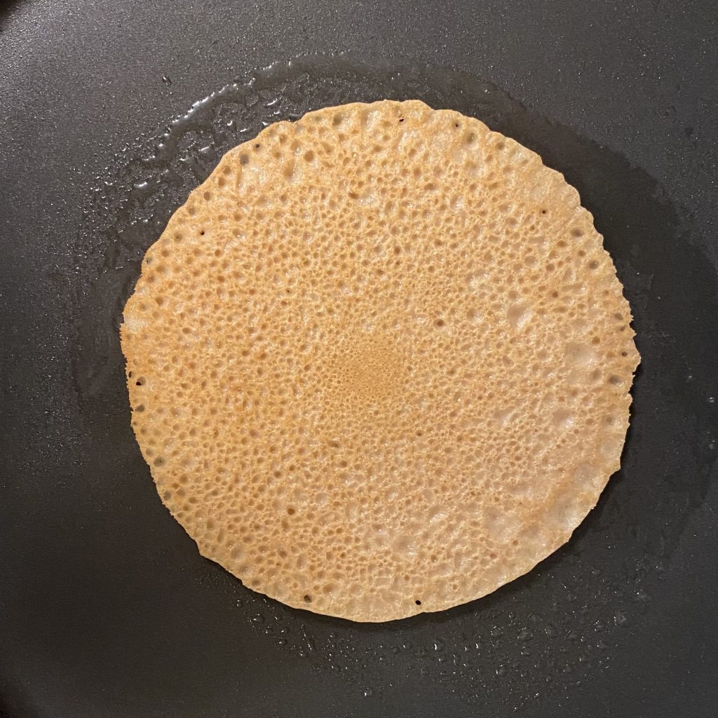 pancake flipped