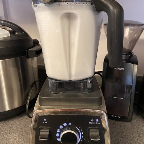 Blending cashew milk